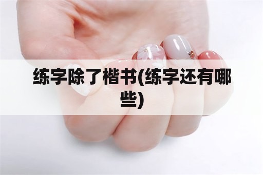 练字除了楷书(练字还有哪些)